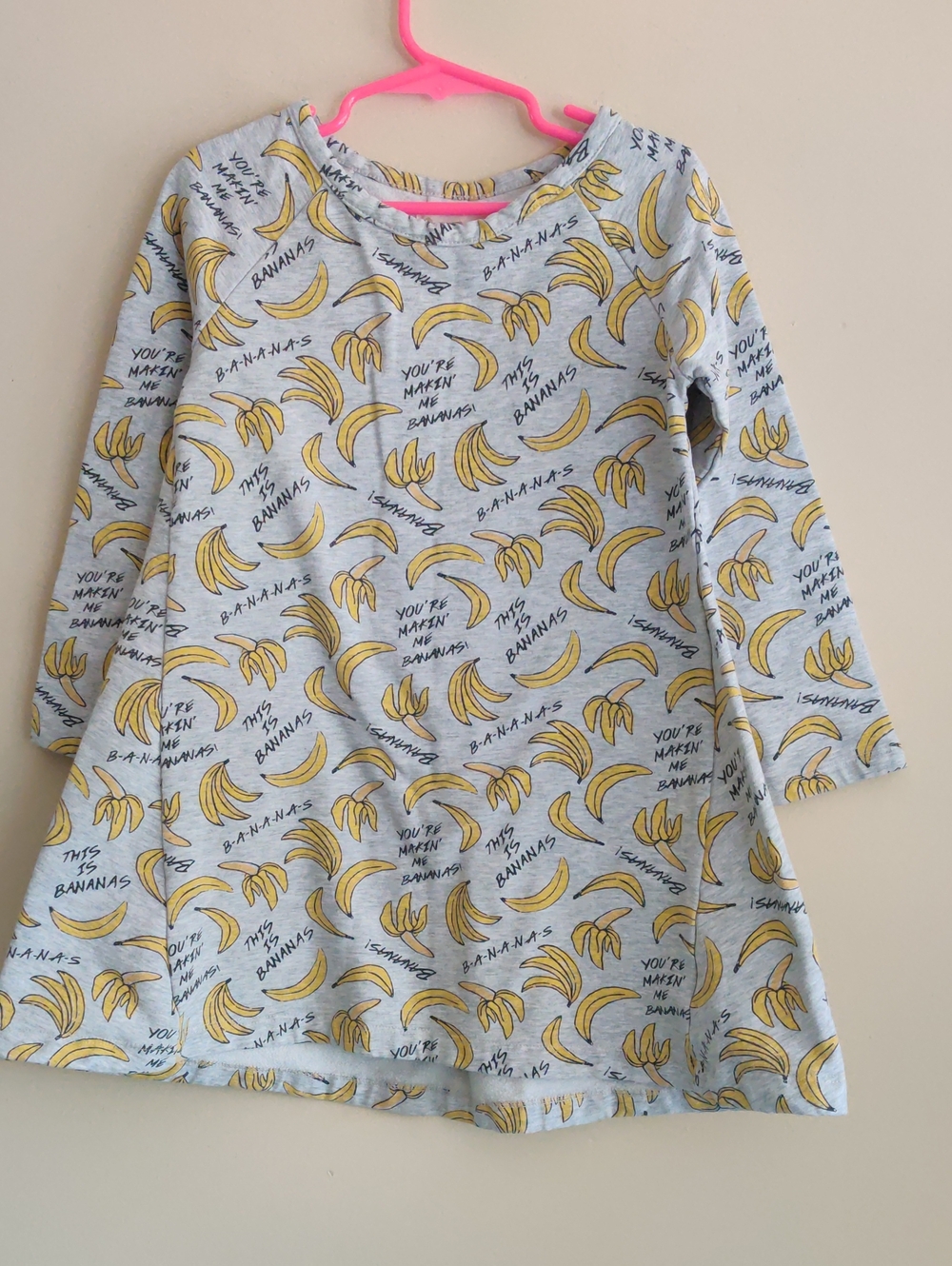 Tucker And Tate Girls Bananas Print Soft Play Dress, Size 5
